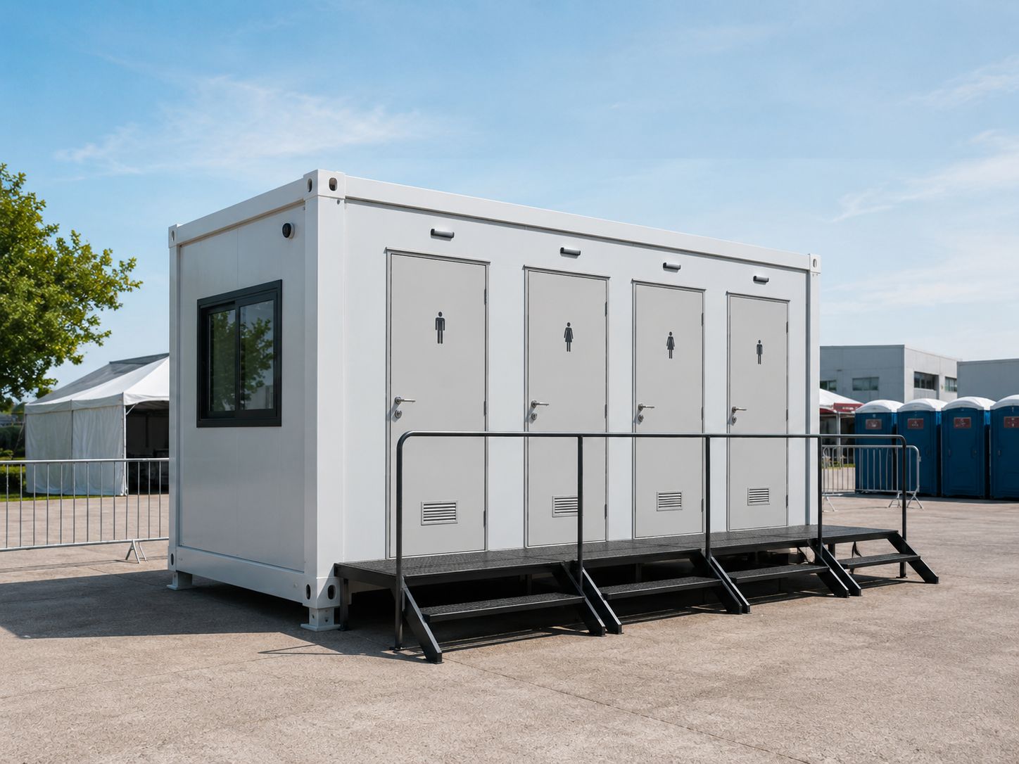 GF Container mobile toilet portable sanitation unit