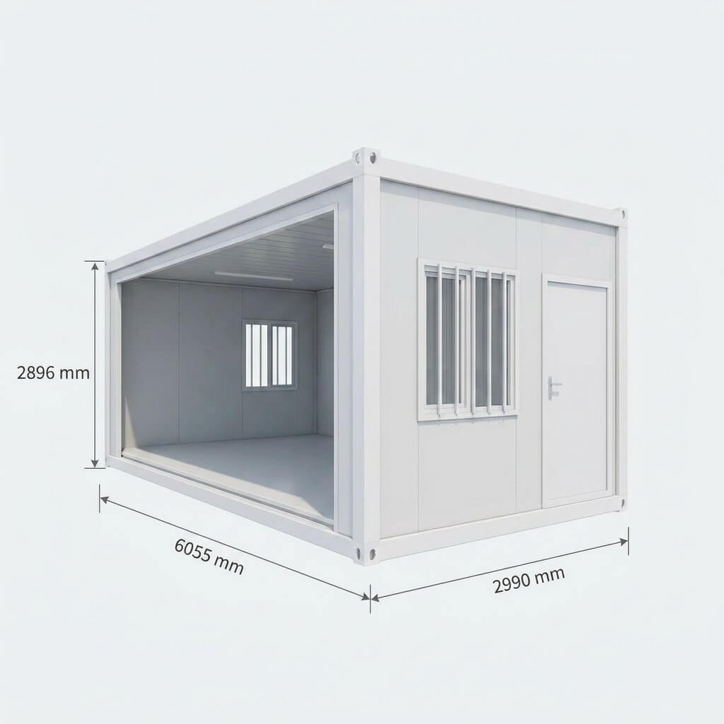 Modular prefab container home layout