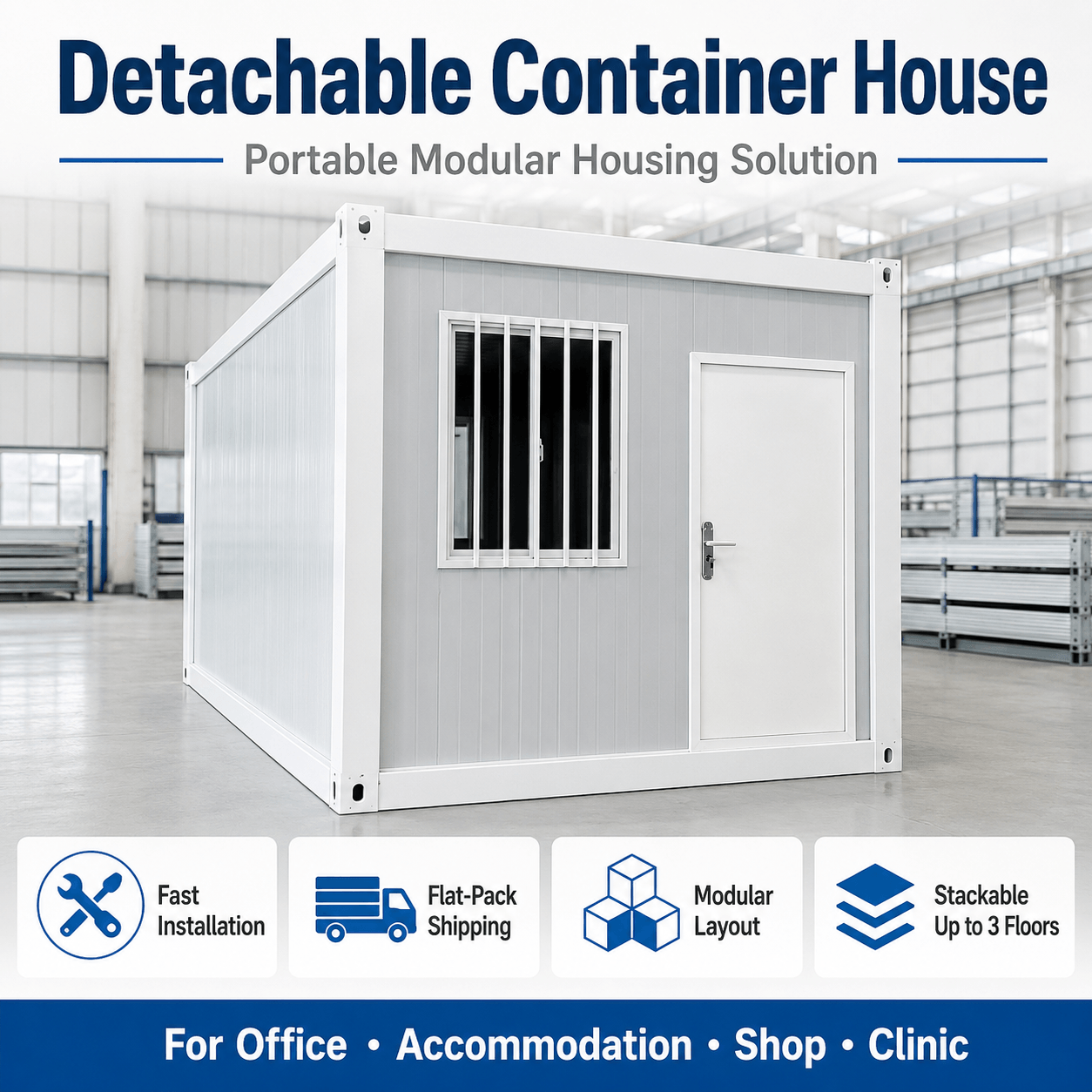 GFcontainer detachable container house manufacturer for modular building projects