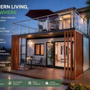 2-Floor Container Prefab Homes - Detachable Mobile Villa