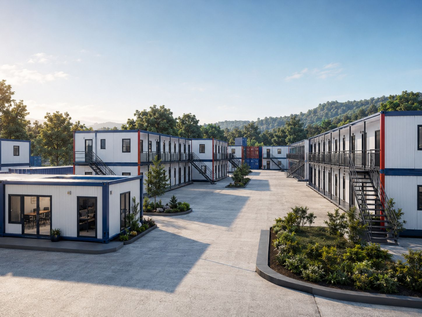 GF Container modular camp and container house project solution