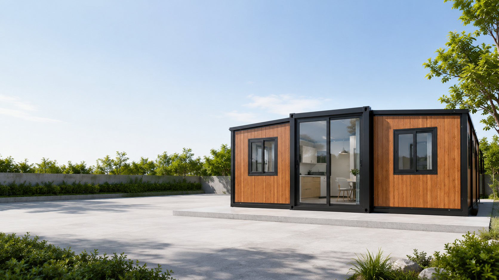 20ft expandable container house with double-wing design