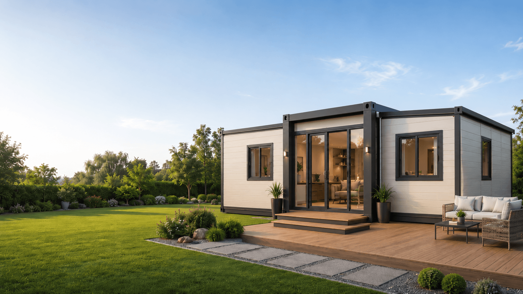 20ft 2 bedroom expandable container house